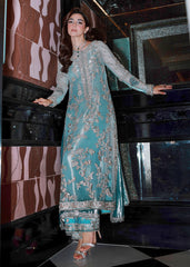 Light blue Net 2pc Unstitched