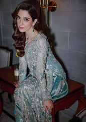 Light blue Net 2pc Unstitched