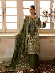 Pista Green Organza 2pc Unstitched