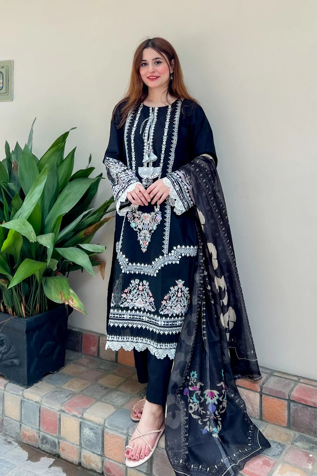 Winter Cotton 3 piece Stitched