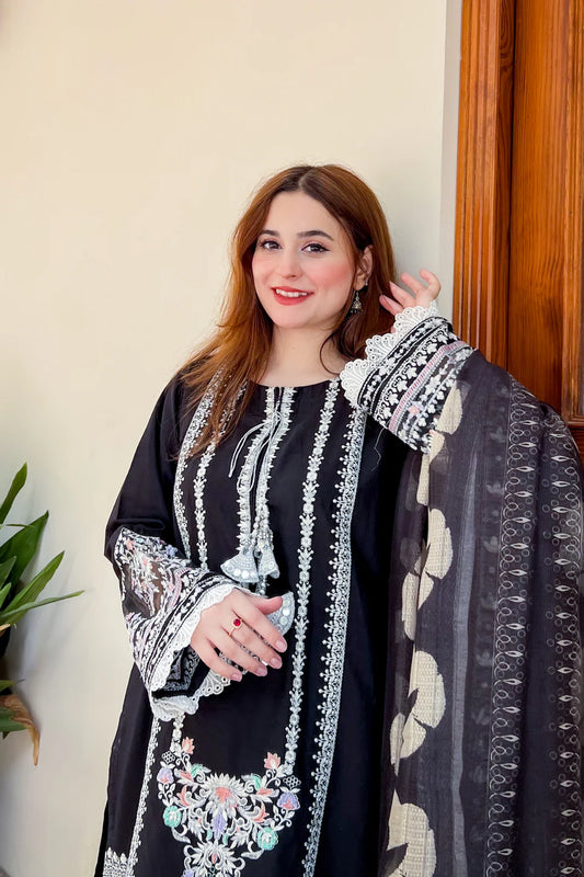 Winter Cotton 3 piece Stitched