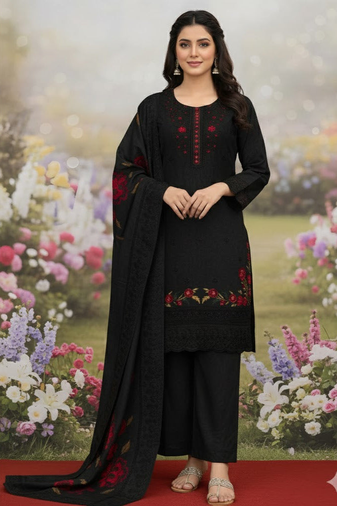 Winter Cotton 3 piece Stitched